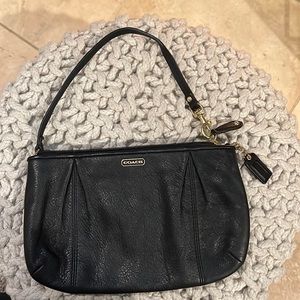 Coach black wristlet